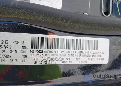 2016 Jeep Patriot Sport из США, поврежденный, VIN 1C4NJPBA4GD512610